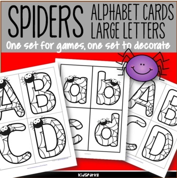 Preview of SPIDERS Alphabet Large Letters Upper and Lower Case 2 Sets