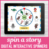 No Print SPIN A STORY Digital Story Prompt Spinners for iP