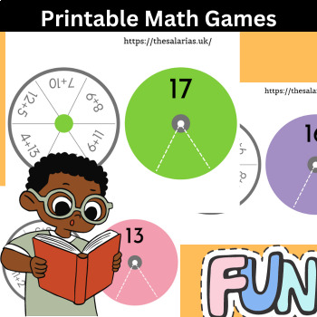 Preview of SPIN AND ADD MATH GAME: MAKING LEARNING FUN!