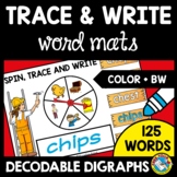 SPIN TRACE WRITE CONSONANT DIGRAPH WORD WORK ACTIVITY KIND