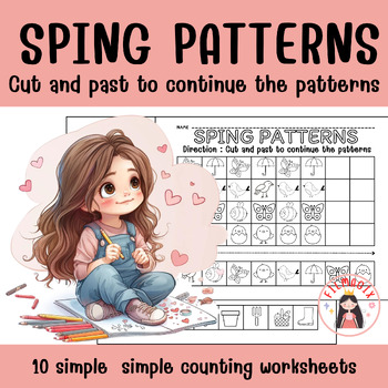 Preview of SPING PATTERNS CUT AND PAST TO CONTINUE THE PATTERNS