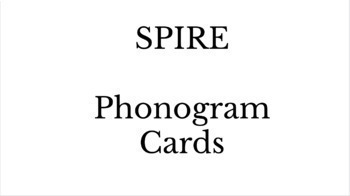 Preview of SPIRE Phonogram Cards