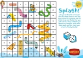 SPLASH! Math Board Game to Practice Addition up to 100