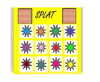 Preview of SPLAT Game, koosh ball game for smartboard Math Grade 5 Ch 1 review