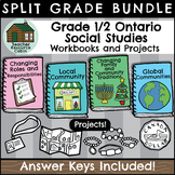 SPLIT GRADE BUNDLE: Grade 1/2 Social Studies Workbooks (Ontario Curriculum)