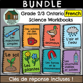Grade 2/3 Science FRENCH Workbooks (NEW 2022 Ontario Curriculum)
