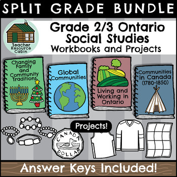 Preview of Grade 2/3 Social Studies Workbooks (Ontario Curriculum)