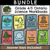 SPLIT GRADE BUNDLE: Grade 4/5 Science Workbooks (Ontario C