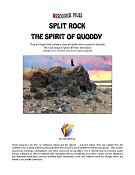 Preview of SPLIT ROCK BUNDLE - THE SPIRIT OF THE PASSAMAQUODDY NATIVE AMERICAN TRIBE