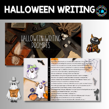 Preview of SPOOKY Creative Writing - ideal for Halloween.  Templates and PPT presentation