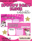 SPOOKY DAILY SLIDES | HALLOWEEN/FALL