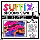 SPOONS Game with Suffixes - Engaging Suffix Game