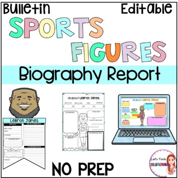 Preview of SPORTS FIGURES Biography report - Research project