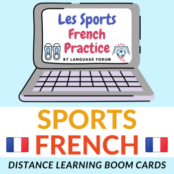 Preview of SPORTS French BOOM Cards™ for Distance Learning
