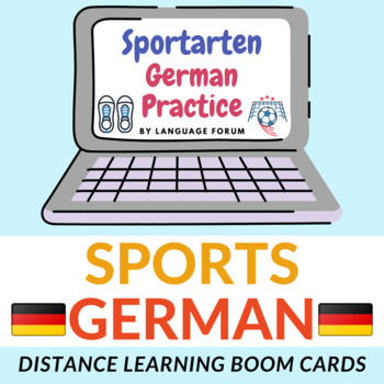 Preview of SPORTS German Distance Learning | Sport German BOOM Cards SPORTS