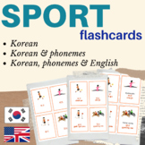 SPORTS KOREAN FLASH CARDS SPORT | Sport Korean Flashcards Sports