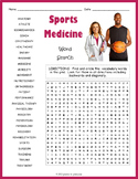SPORTS MEDICINE Word Search Puzzle Worksheet Activity