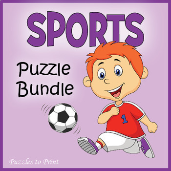 Preview of (4th 5th 6th 7th Grade) SPORTS, PE & GYM - 14 Word Search Worksheet Activities