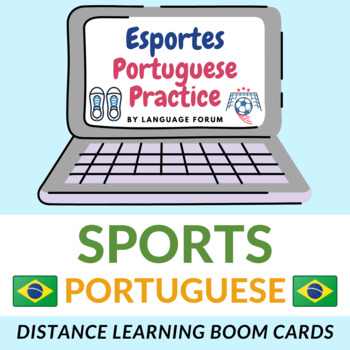Preview of SPORTS Portuguese BOOM Cards™ | SPORTS Portuguese Distance Learning