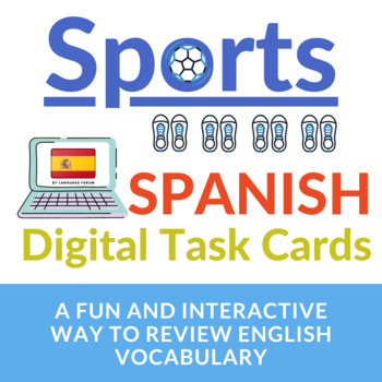 Preview of SPORTS Spanish Distance Learning | Sport Spanish BOOM Cards™ SPORTS