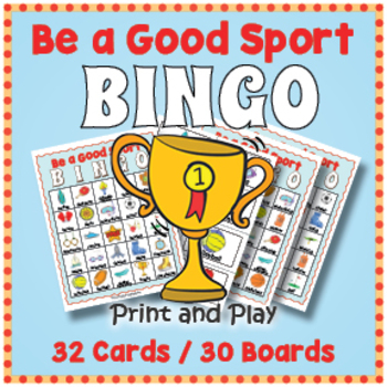 Preview of SPORTS THEME DAY BINGO & Memory Matching Card Game Activity