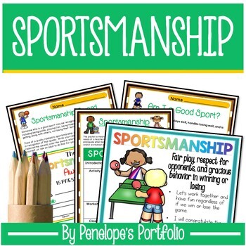 Preview of SPORTSMANSHIP Lesson and Activities - Good Sport - PE