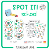 SPOT IT SCHOOL - vocabulary game [English & Spanish]