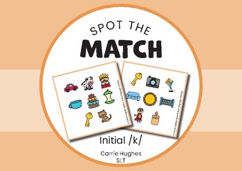 Preview of SPOT THE MATCH - /k/ initial