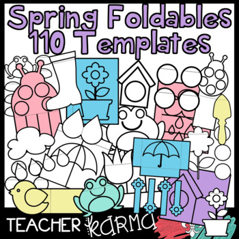 Preview of SPRING - 110 Foldables, Interactives, Flip Book Templates