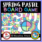 SPRING CLIPART PASTEL COLORS ⚫ BUILD A GAME BOARD CLIP ART