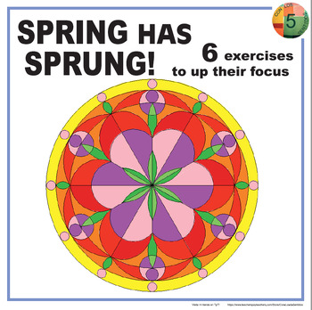 Preview of SPRING - 6 activities to up their focus BILINGUAL spanish / english