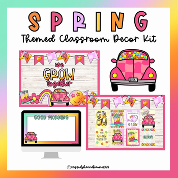 Preview of SPRING | APRIL |  Spring Themed Bulletin Board Decor Bundle