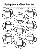 SPRING Addition and Subtraction Worksheet Pack - 2-Digit w