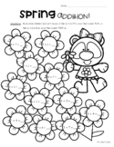 SPRING Addition and Subtraction Worksheets - Basic Facts -