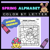 SPRING Alphabet Color by Letter FREEBIE!