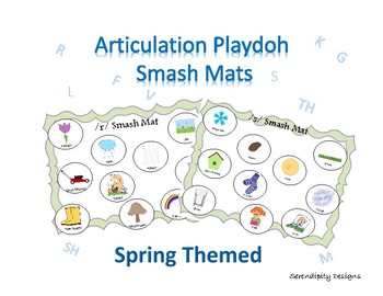 Preview of SPRING Articulation Smash Mats || r, l, s, k, g, f, v, sh, th, m