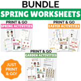 SPRING BUNDLE! Learning Worksheets Pring & Go!
