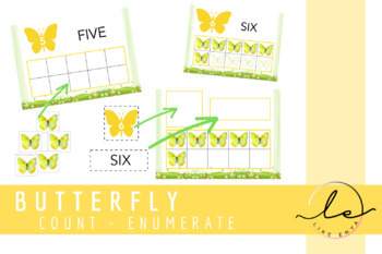 Preview of SPRING BUTTERFLY_ ACTIVITIES NUMBERS MATH_COUNT-Kindergarten