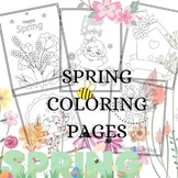 SPRING CPLORING PAGES /FLOWERS