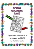 SPRING Coloring Page