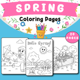 SPRING Coloring Pages- Printable Coloring Designs for Spri