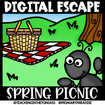 Preview of Spring Escape Room Math & ELA Digital Activities