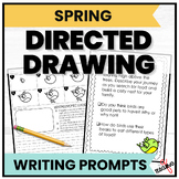 SPRING Directed Drawing Writing Prompts Worksheets