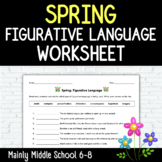 SPRING Figurative Language Worksheet