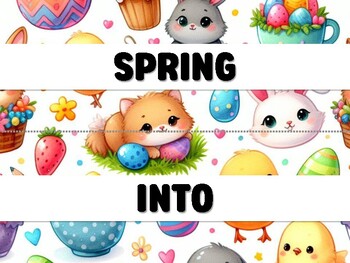 Preview of SPRING INTO EASTER! Easter Bulletin Board Decor Kit