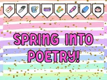 Preview of SPRING INTO POETRY! Poetry Bulletin Board Kit