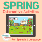 SPRING Interactive Activities for Speech BOOM Cards™ 