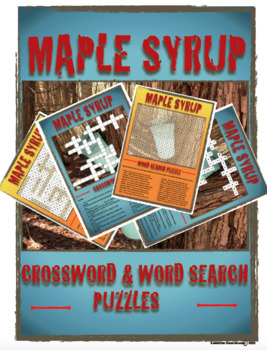SPRING MAPLE SYRUP (CROSSWORD AND WORD SEARCH PUZZLES) by Kawartha