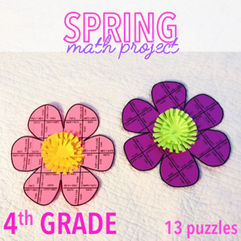 Preview of SPRING MATH ACTIVITIES FOURTH GRADE