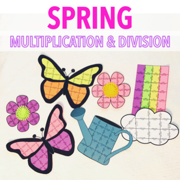 Preview of SPRING MATH CRAFTIVITY - MULTIPLICATION AND DIVISION
